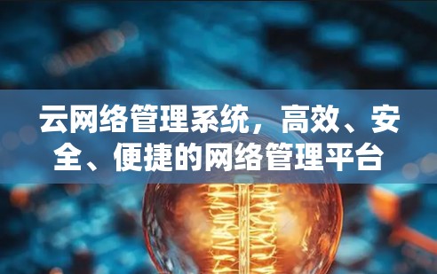 云网络管理系统，高效、安全、便捷的网络管理平台